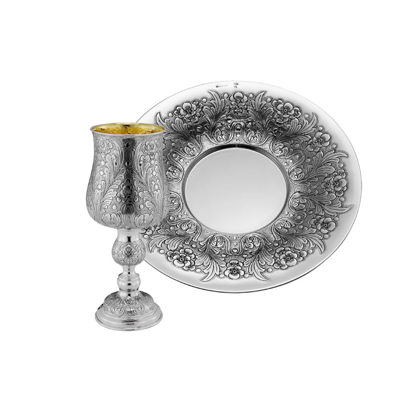 Heritage Silver Elijah Cup & Plate Set