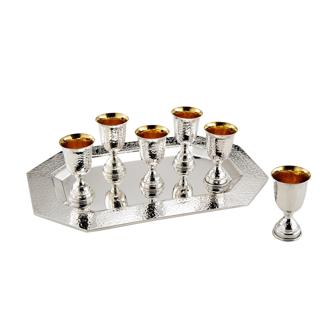 Elegant Silver Cup Set