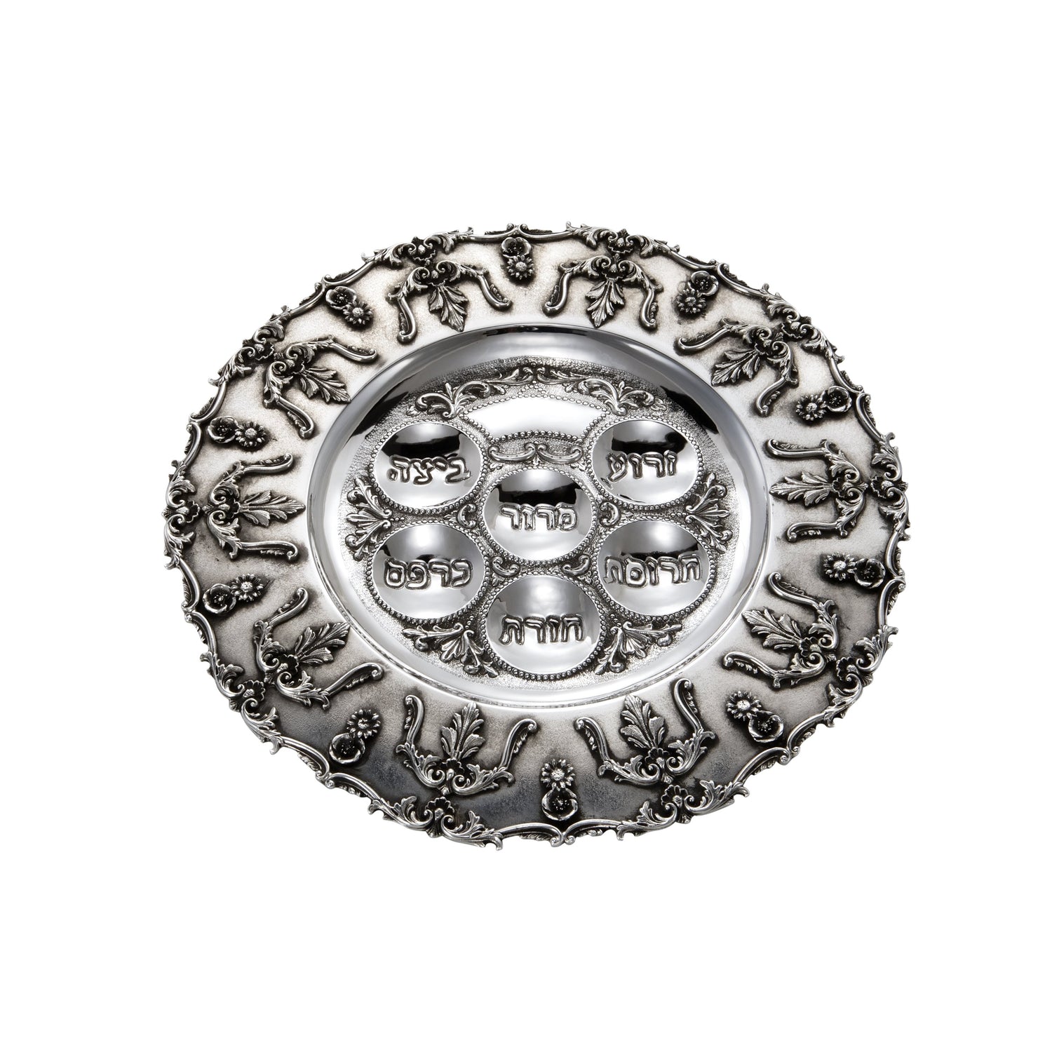 Maestro Silver Seder Plate
