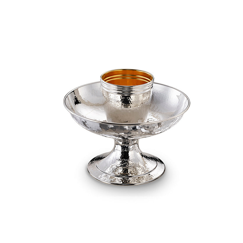 Mayim Achronim Hammered Silver Vessel