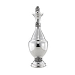 Elegant silver decorative vase with lid