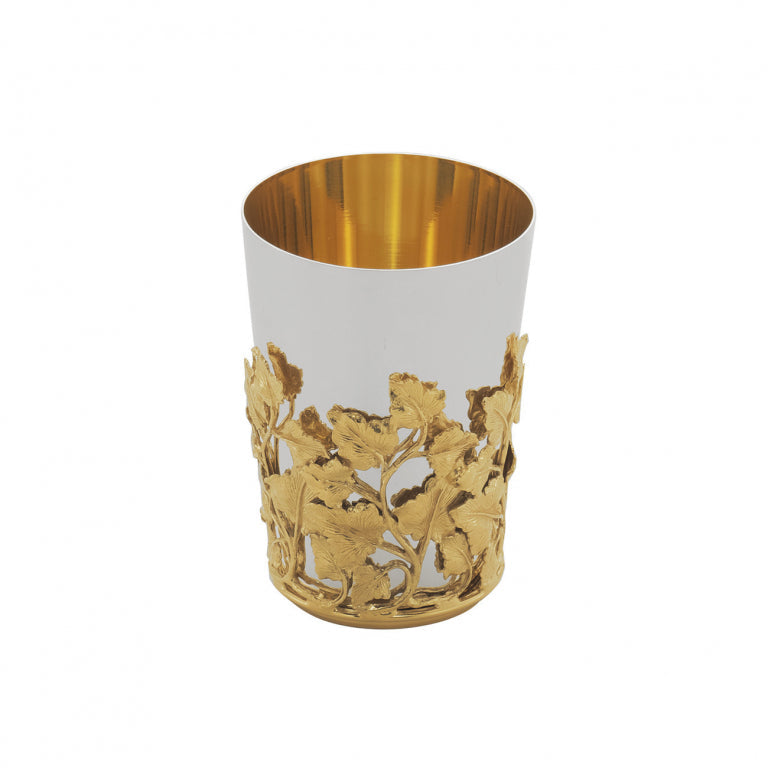 Kiddush Cup with Gilded Detailing