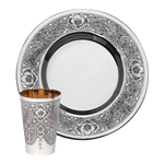 Vintage silver plate and cup set