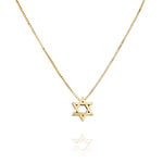 Gold Star of David necklace