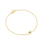 Sapphire evil eye bracelet