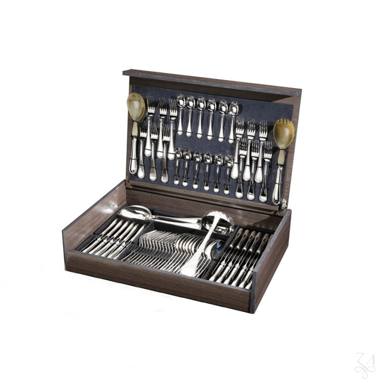 925 Sterling Silver Flatware Set - Collection Cardinale 77 pieces Set