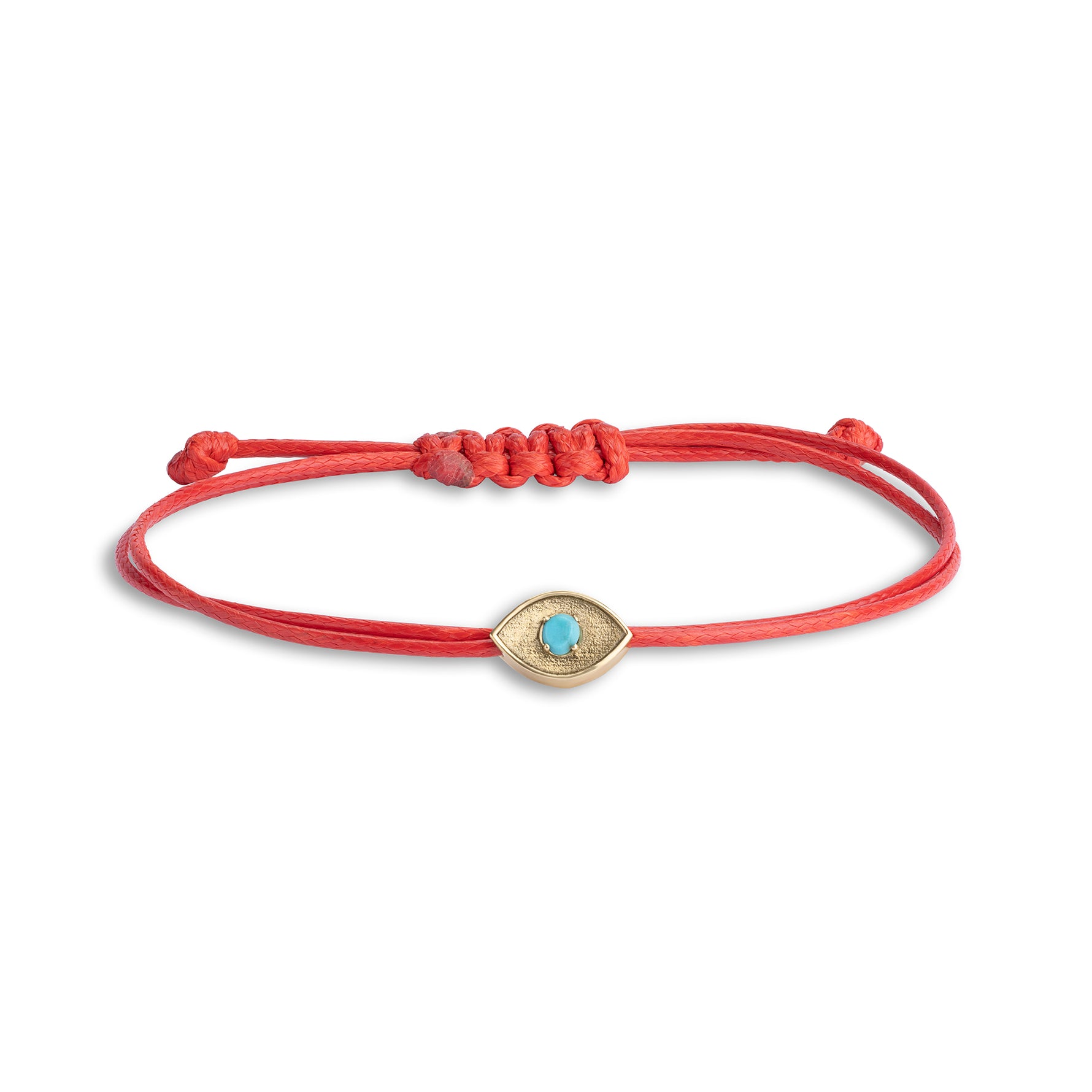 Red cord gemstone bracelet