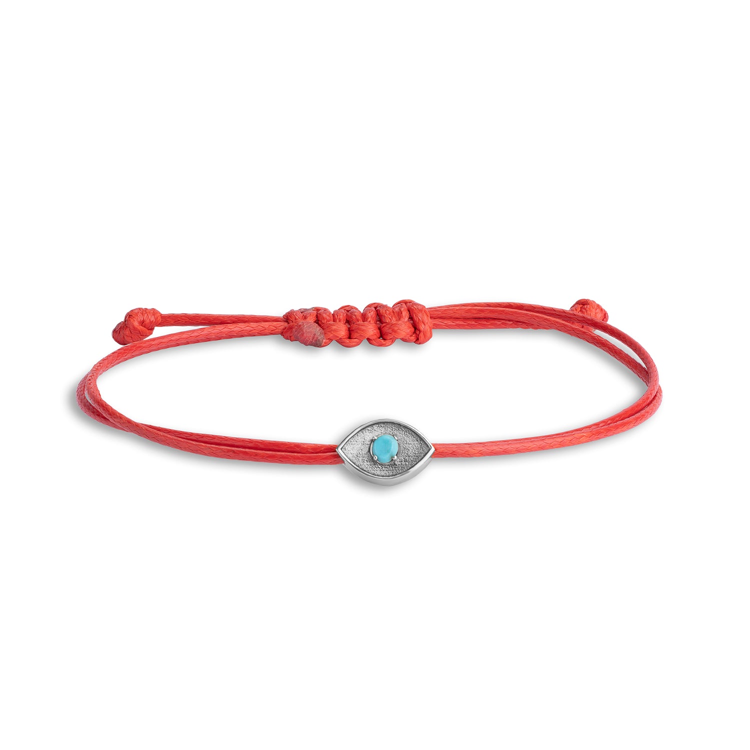 Guardian Circle – 14K Gold Eye & Birthstone Red Thread Bracelet
