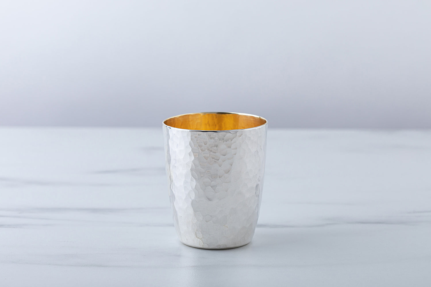 Kiddush Hammered Cup 925 Sterling Silver