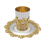 Luxury Gold Accent Kiddush Cup