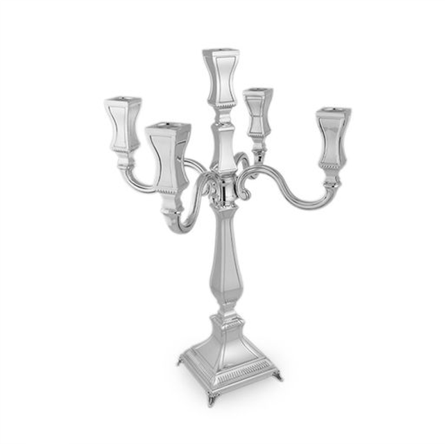 Sleek five arm candle holder