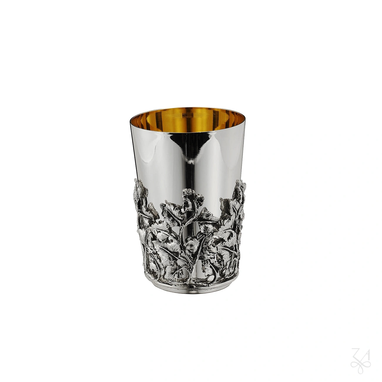 Gold-Lined Silver Kiddush Cup