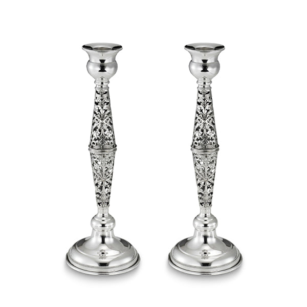 Elegant Openwork Candlestick for Shabbat Table