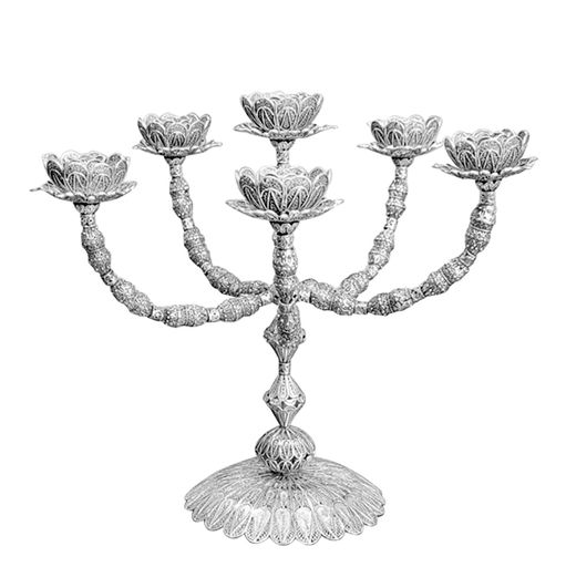 Madrid Sterling Silver Candelabra- 6 Arms with Central Beshamia