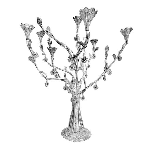 Copenhagen Candelabra - 925 Sterling Silver 7 Arms Floral Tree Design