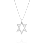 Silver star pendant necklace.