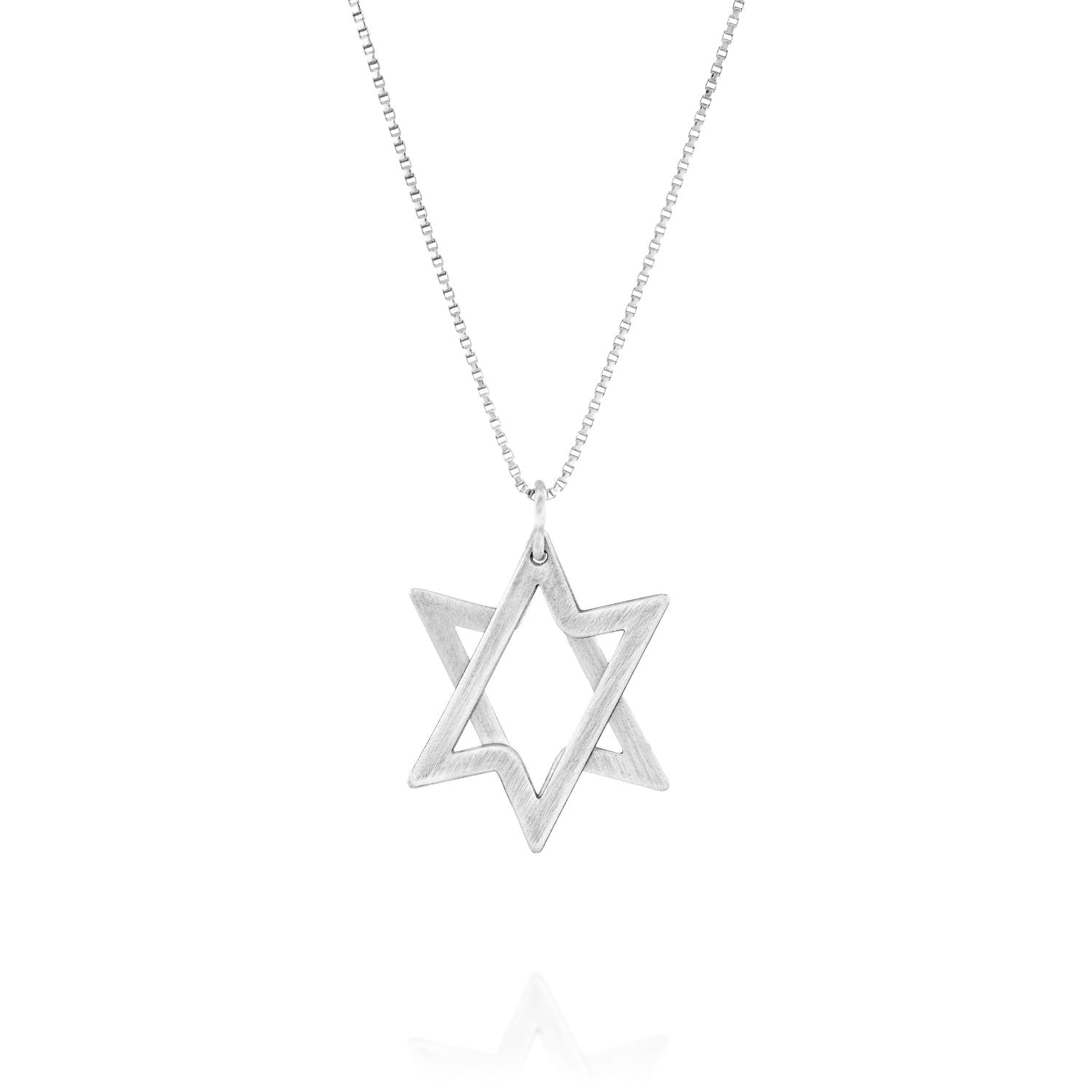 Silver star pendant necklace.
