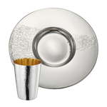 stainless steel cup with plate