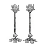 Madrid Tall Floral Filigree Candlesticks
