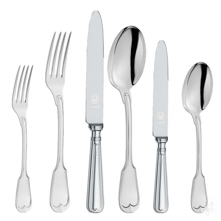 925 Sterling Silver Flatware Set - Collection Mauriziano 77 pieces Set