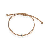 14K Gold Hamsa & Birthstone Bracelet