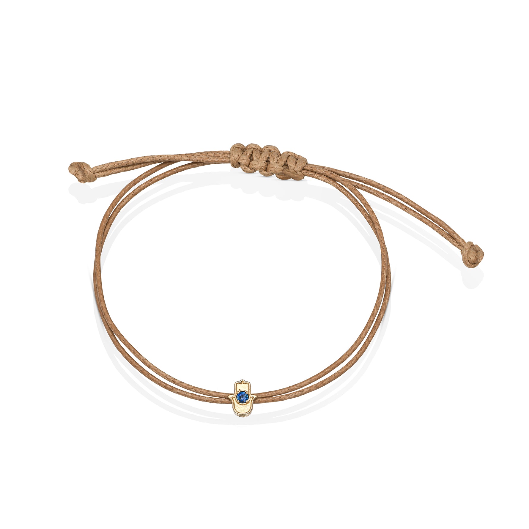 14K Gold Hamsa & Birthstone Bracelet