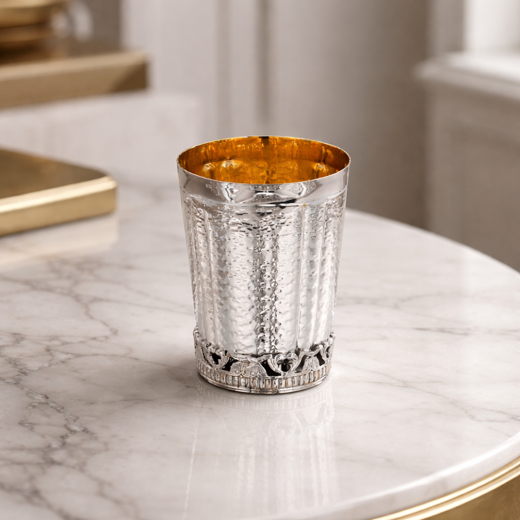 Fine Silver Kiddush Cup – Modern Judaica