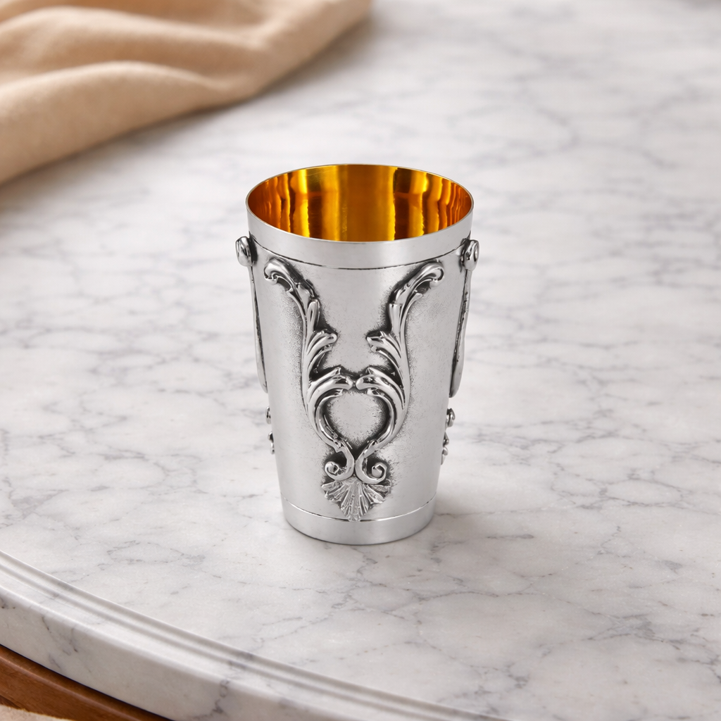 Traditional Kiddush Cup – Timeless Silver Design