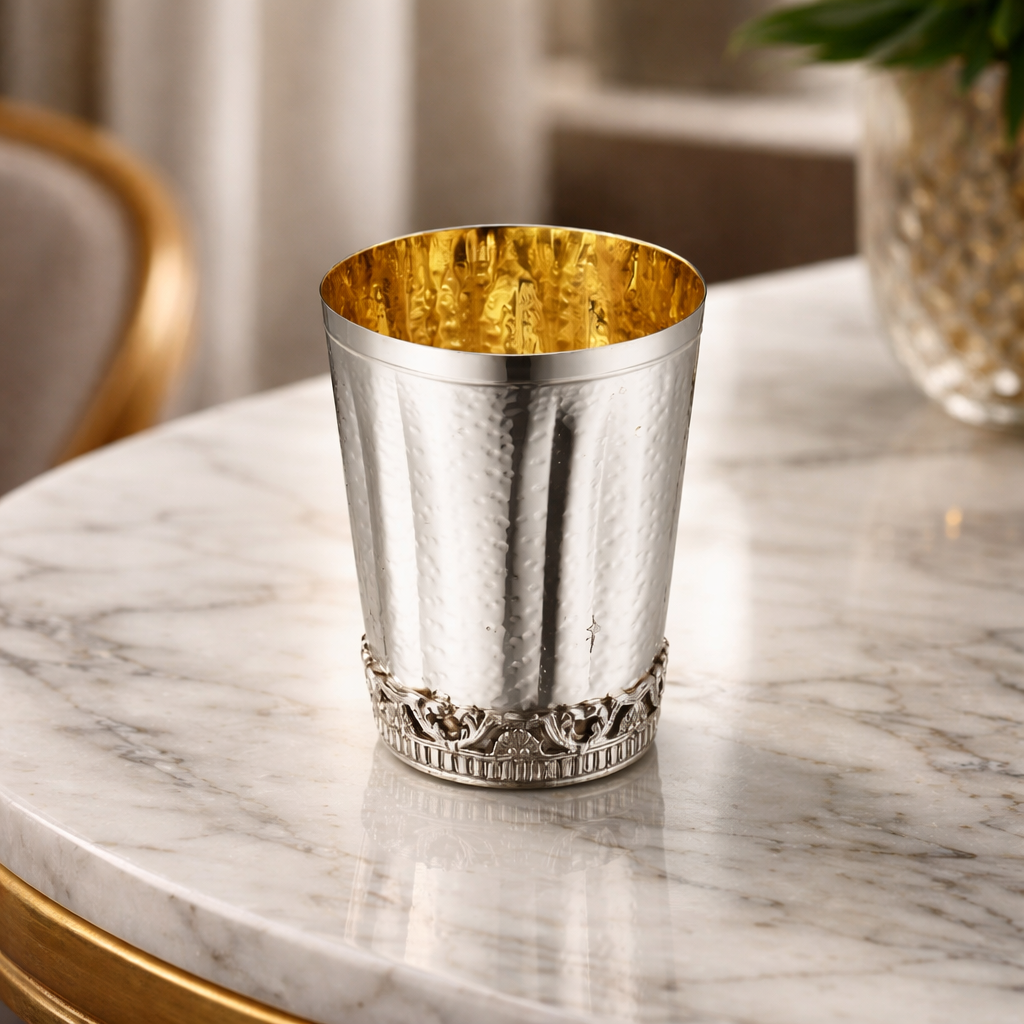 Elegant Kiddush Cup with Clean Design