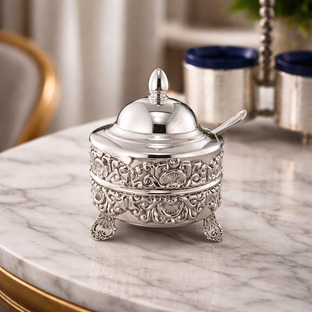 Decorative Honey Bowl for Rosh Hashanah Table