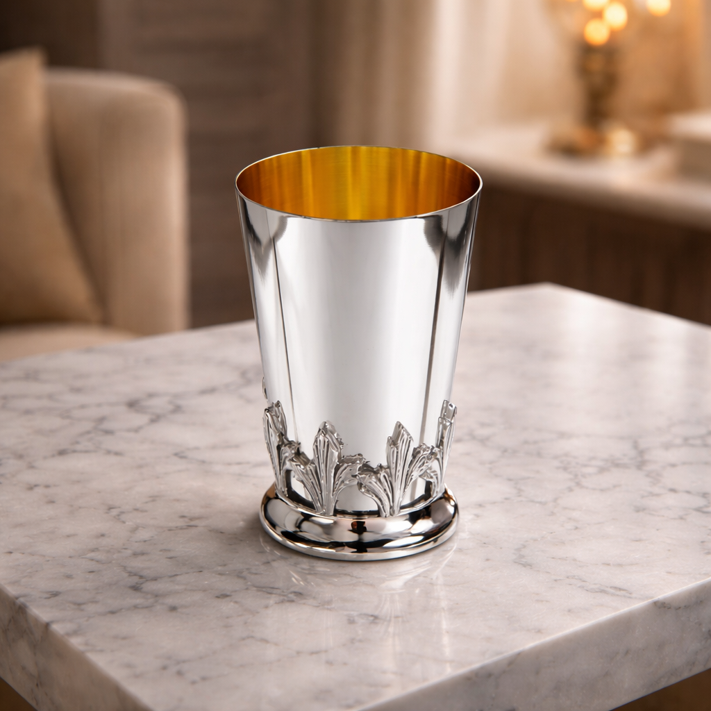 Polished Sterling Silver Kiddush Cup