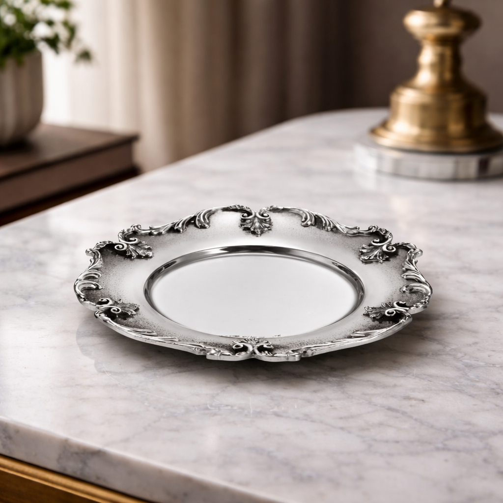 Acanthus Design Silver Plate