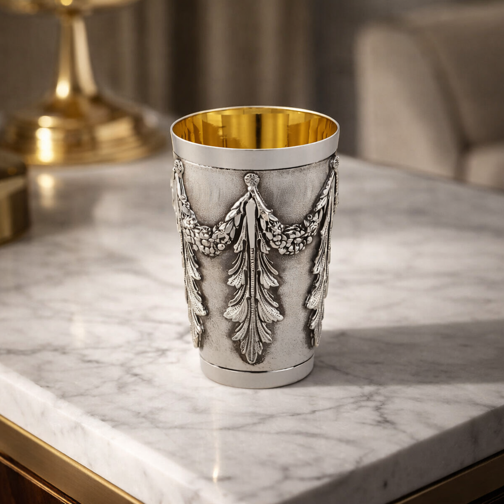 Elegant Kiddush Cup for Jewish Home