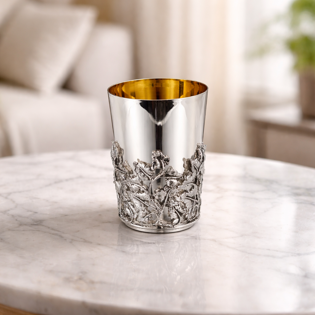 925 Silver Kiddush Set – Ivy Design