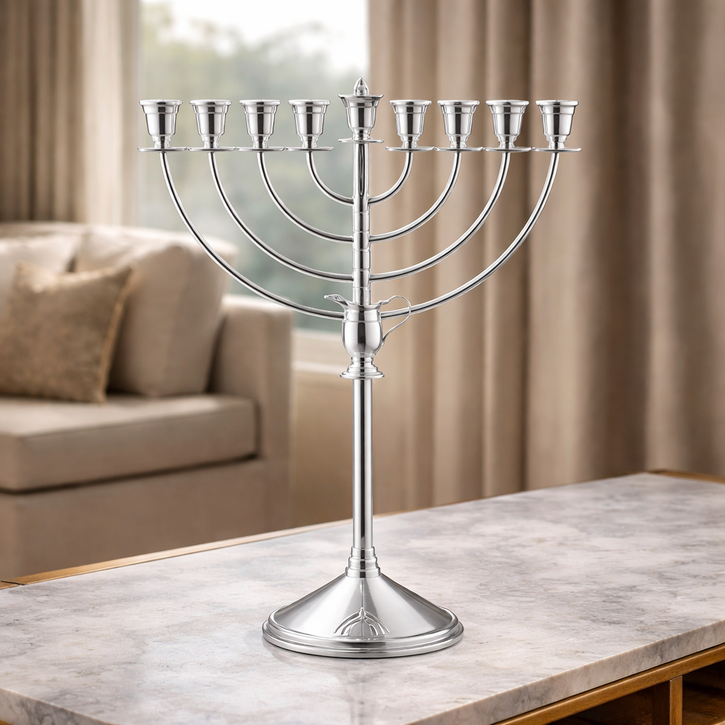 Designer Hanukkah Menorah – Elegant Style
