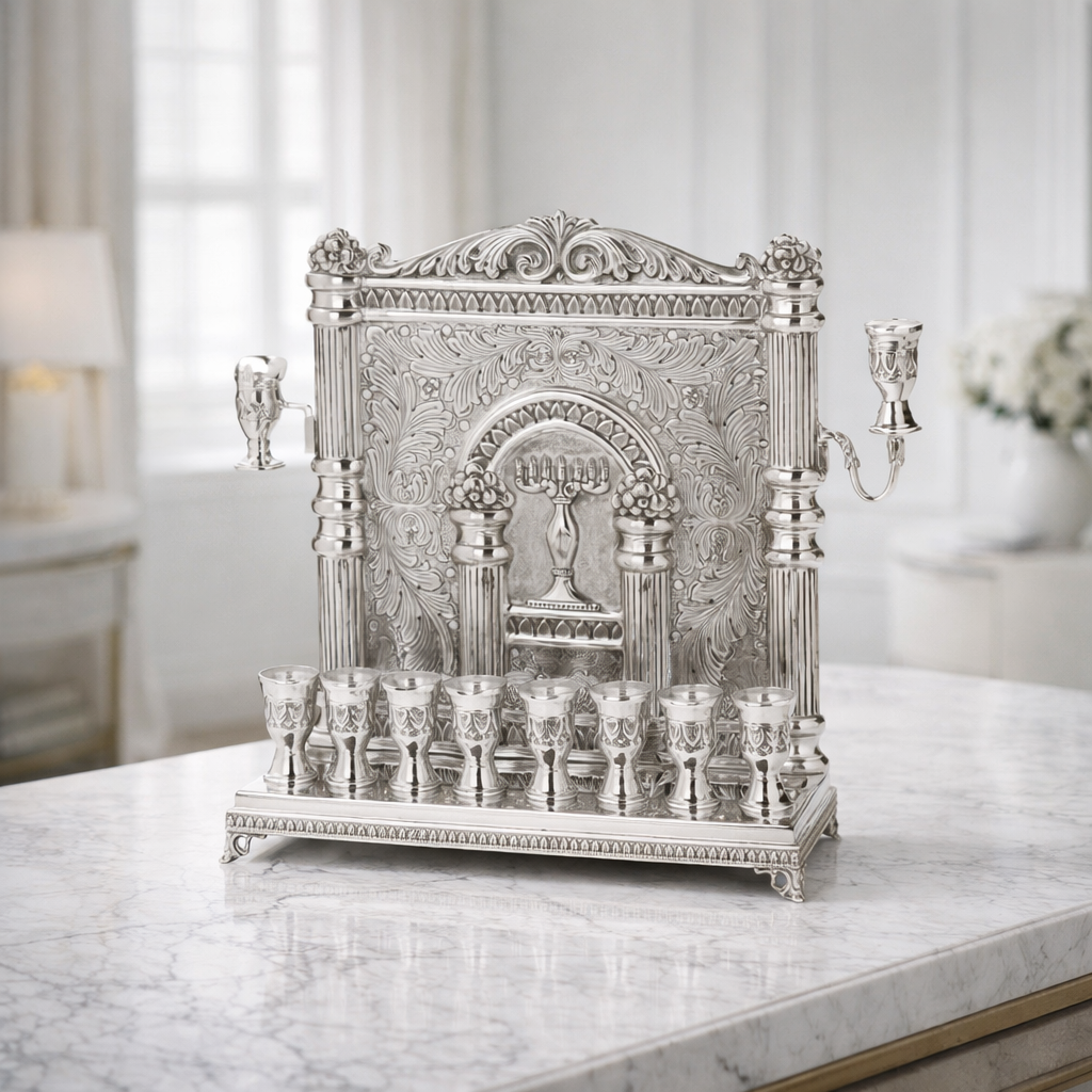 Classic Hanukkah Menorah 9 Lights PREMIUM