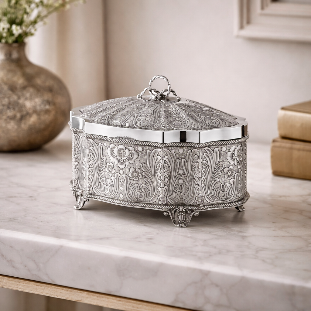 Ornate Sterling Silver Box