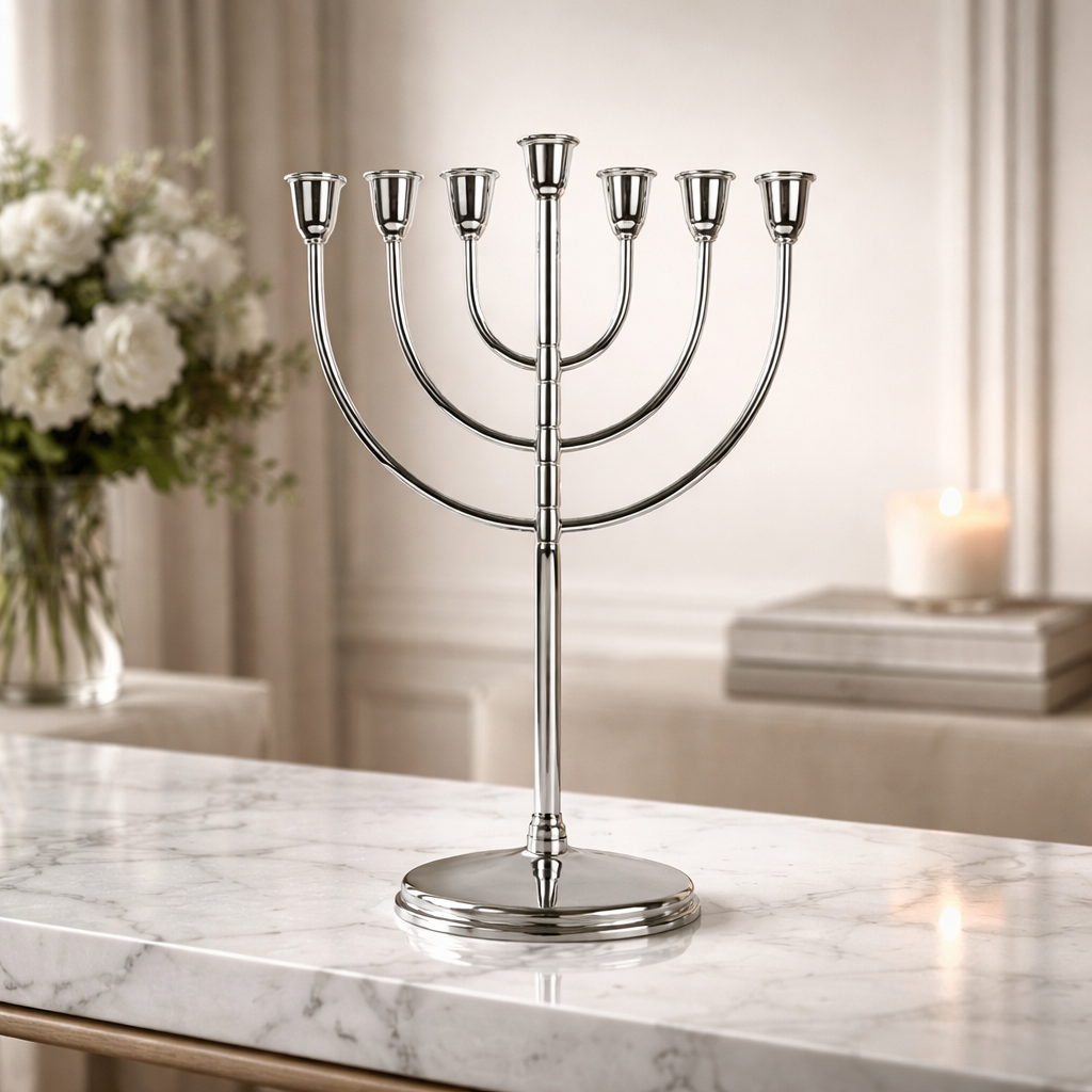 Luxury Hanukkah Menorah with Refined Design