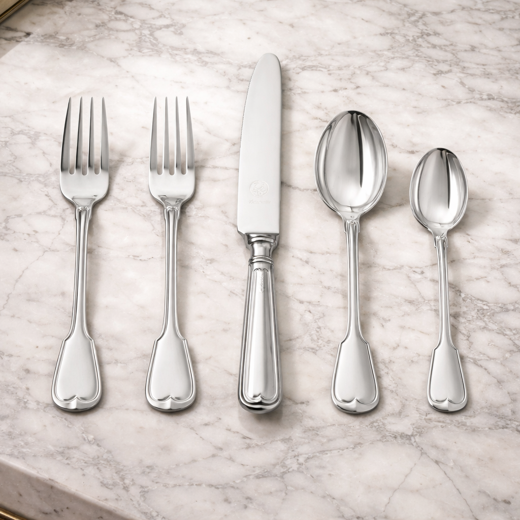 925 Sterling Silver Flatware Set - Collection Mauriziano 60 pieces Set