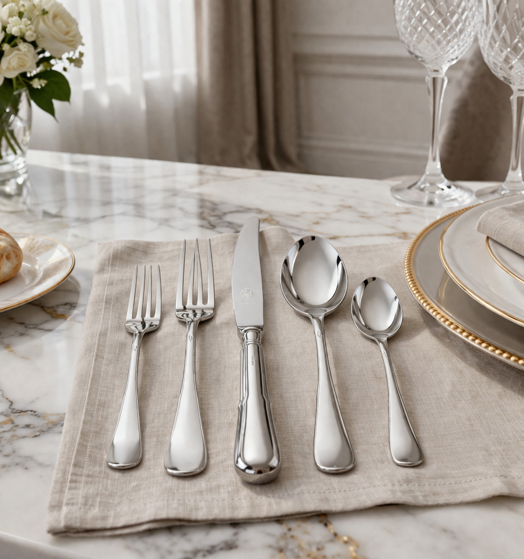 925 Sterling Silver Flatware Set - Collection Cardinale 77 pieces Set
