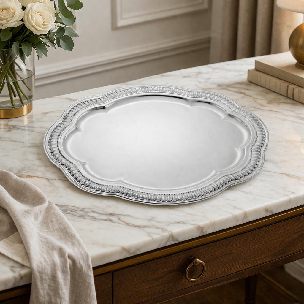 Silver Plated Oval Tray