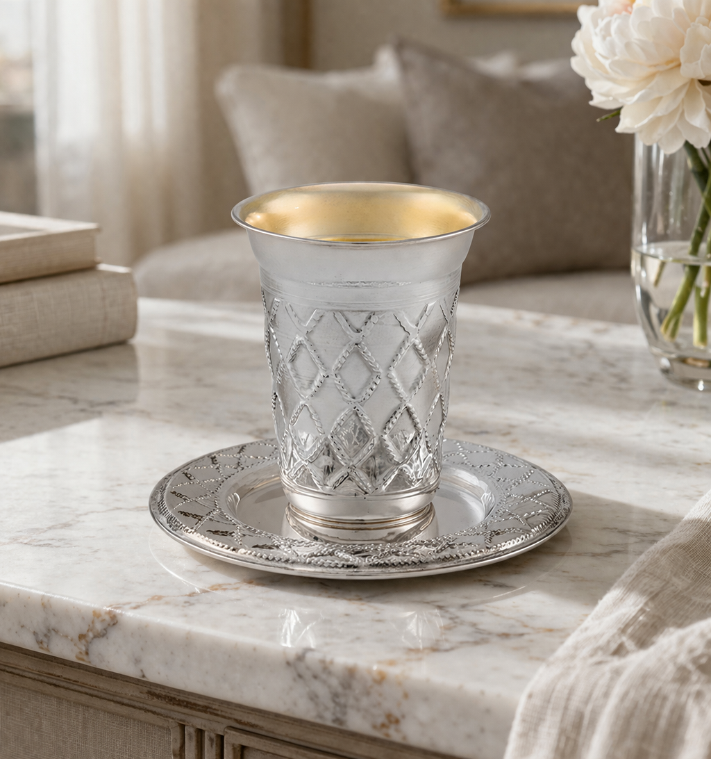 Elior Kiddush Set 925 Sterling Silver