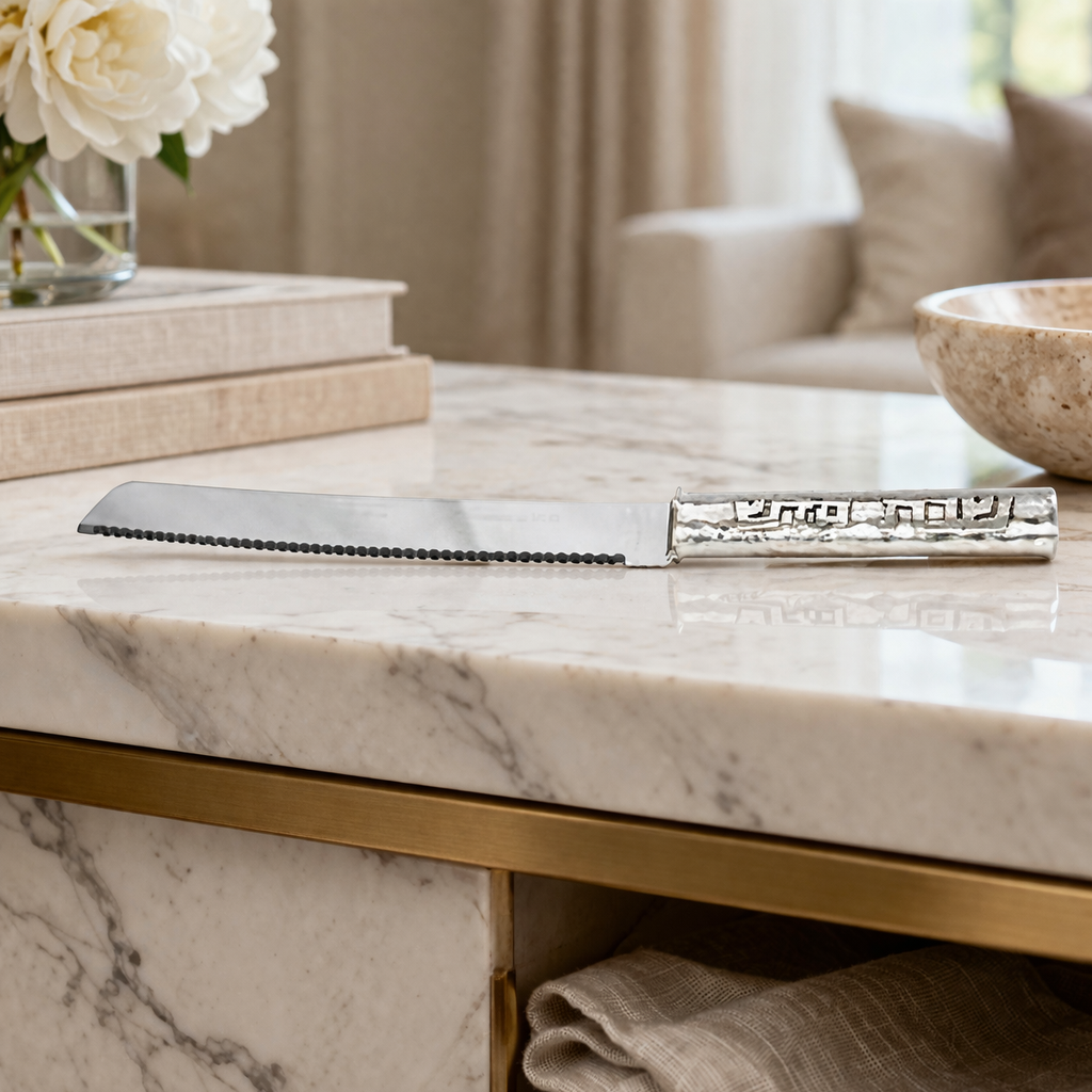 Challah Knife - "Shabbat Kodesh"