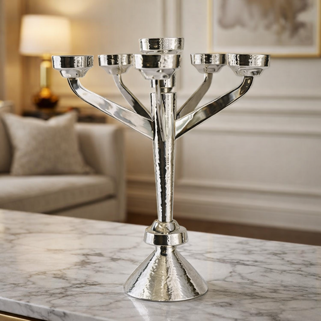 6-Arm Candelabra in 925 Sterling Silver