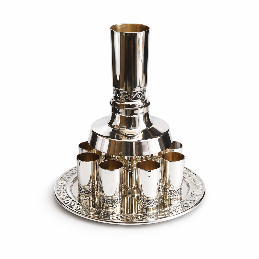 Luxury Wine Fountain Set – 8 Cup Design
