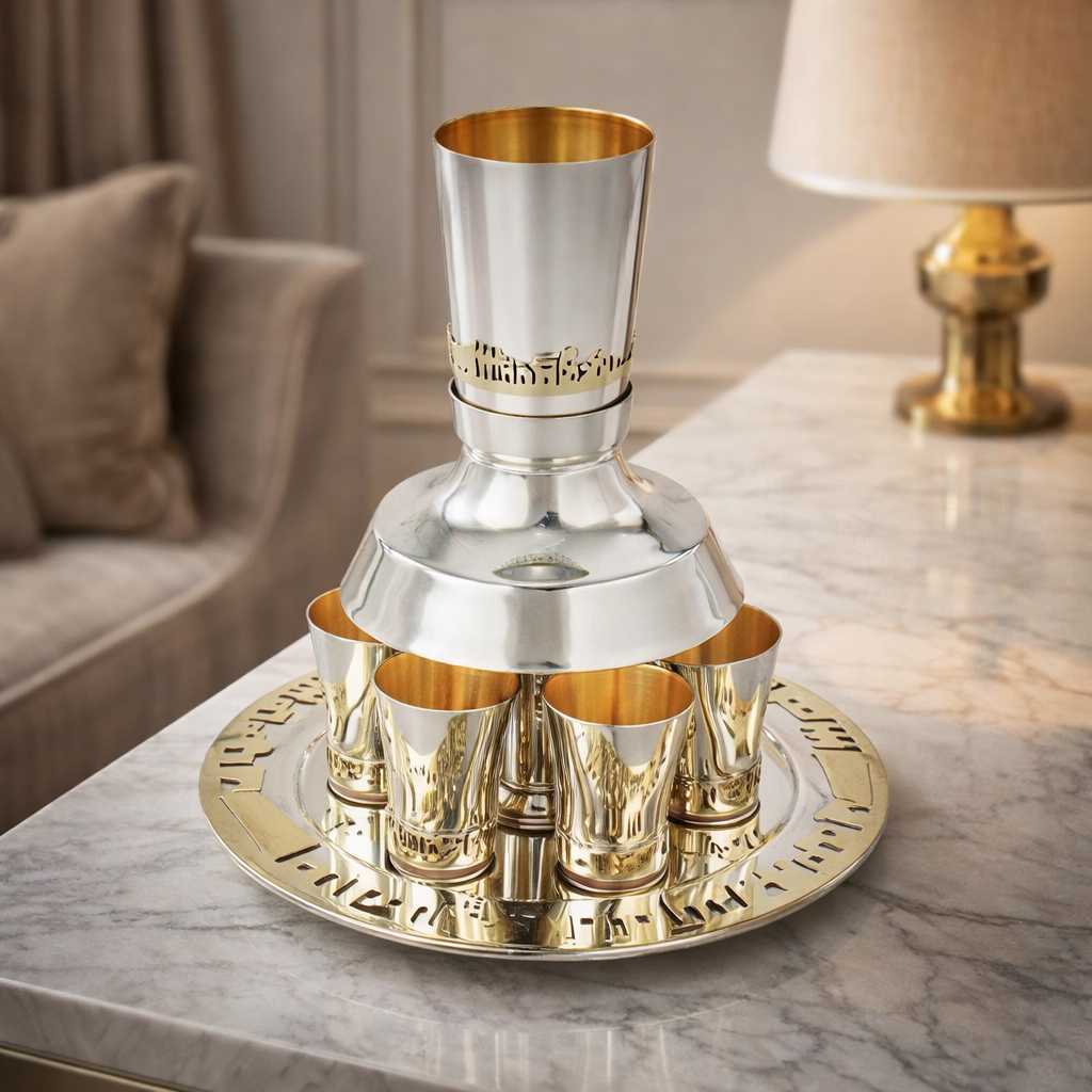 Wine Fountain with 6 Cups