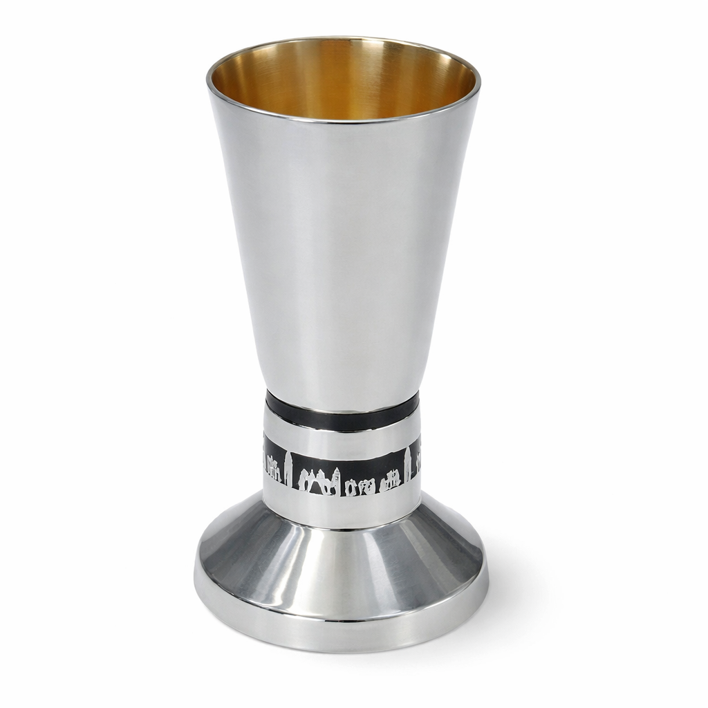 Elegant Kiddush Goblet for Shabbat