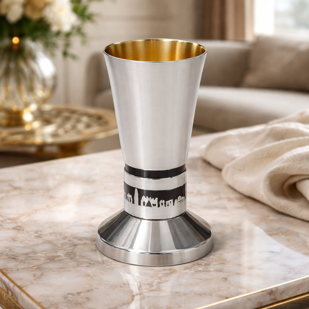 Elegant Kiddush Goblet for Shabbat