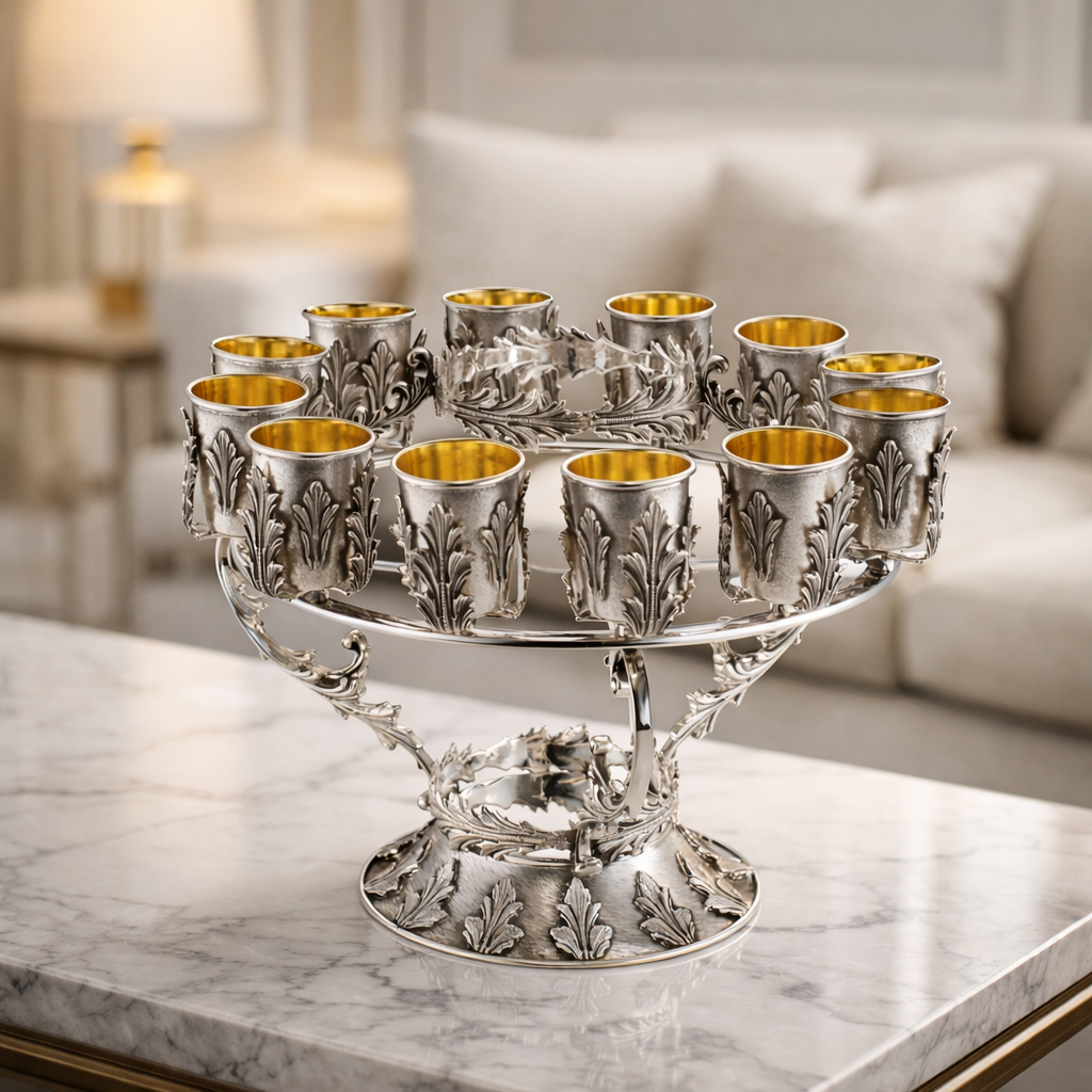Acanthus Royale Silver Wine Serving Set