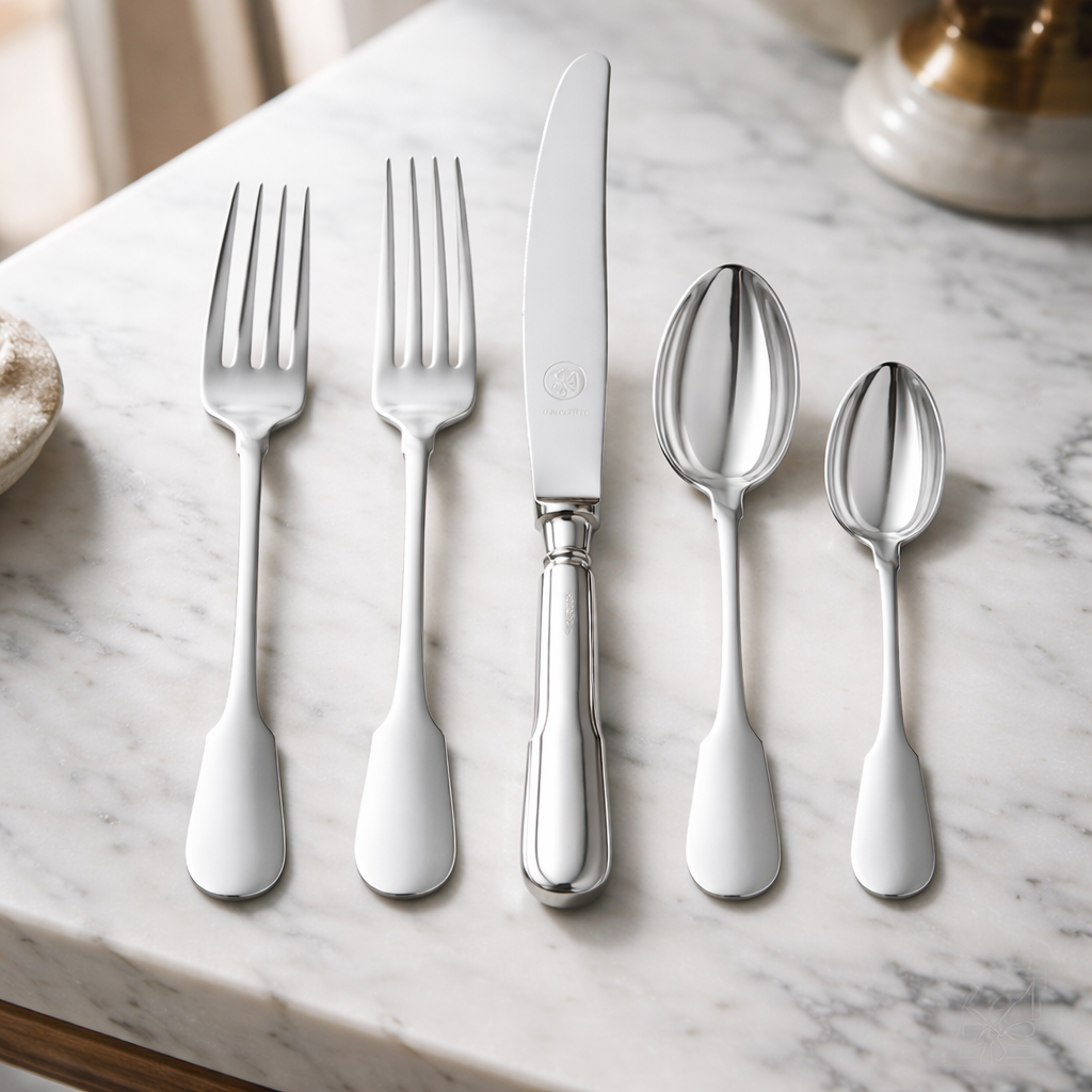 925 Sterling Silver Flatware Set - Collection Cardinale 60 pieces Set